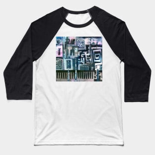 Industrial Urban - Collaged Solar Prints Baseball T-Shirt